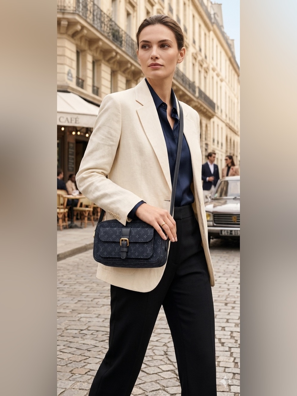 Louis Vuitton Juliet MM Crossbody Bag M92217 – Navy Blue Monogram Mini